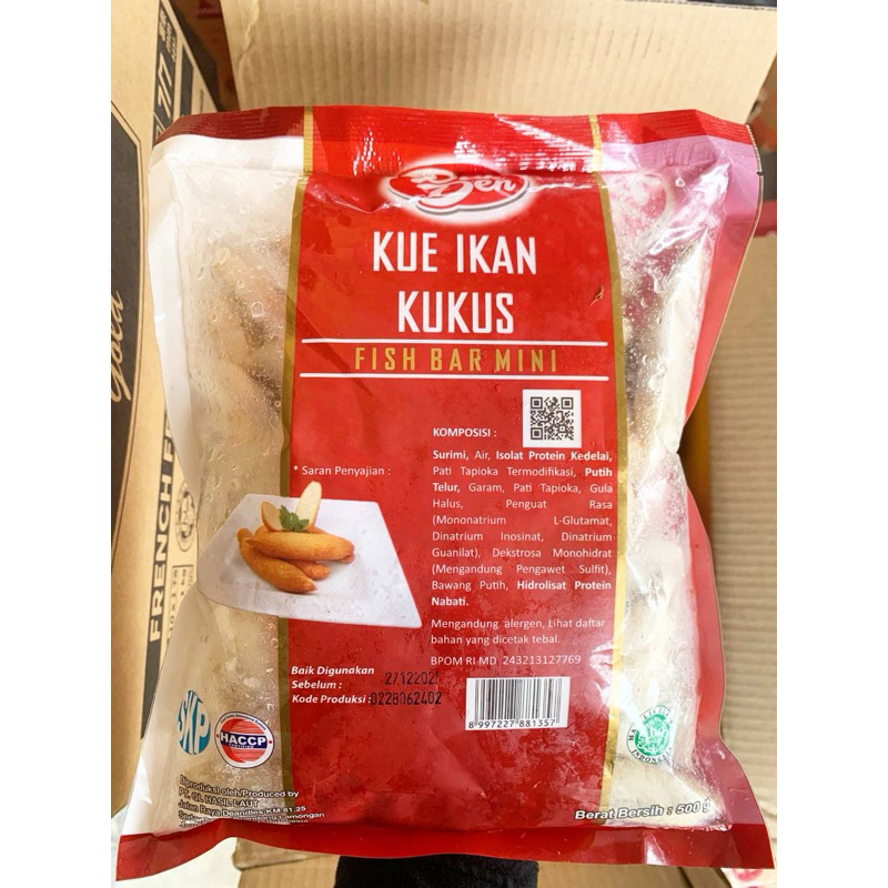 

Pak den kue ikan kukus / otak goreng 500g