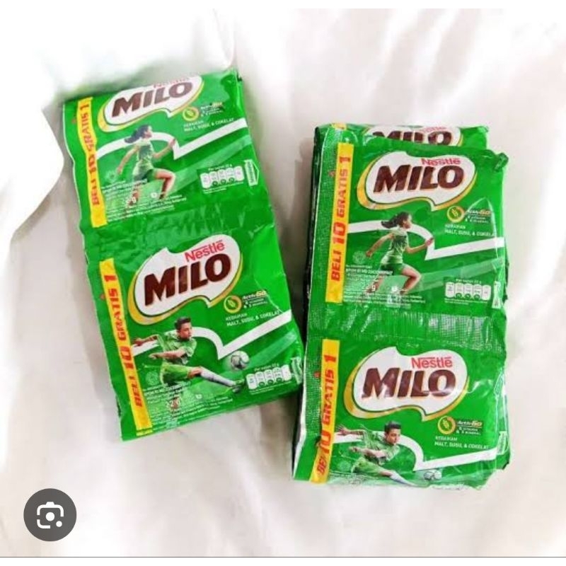 

MILO ACTIV-GO Susu Coklat Renceng isi 10pcs 22gram / Susu Milo Coklat Kemasan sachet 22gr