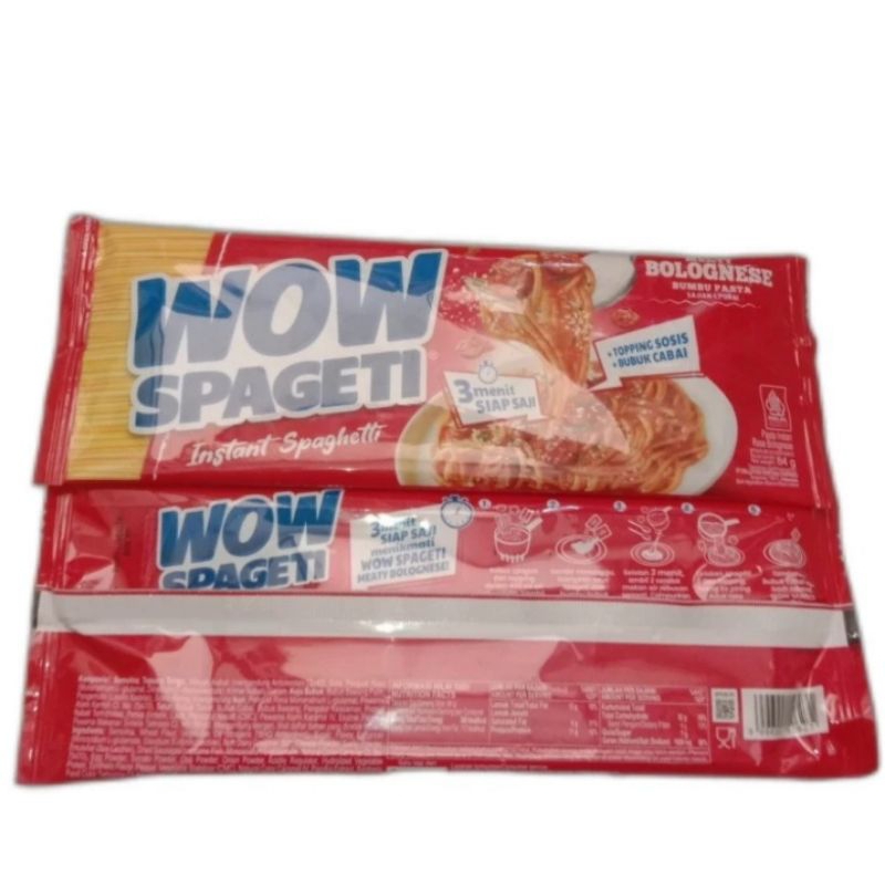 

Wow Spaghetti Instant Bolognese 84gr, Wow Spaghetti Instant Habanero 88gr