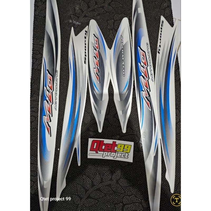 Striping grafik yamaha mio sporty 2007 2008 putih original lost pack