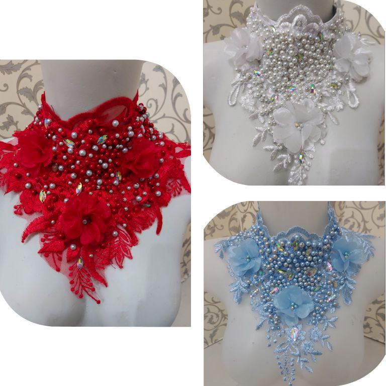 KODE W64Q COKER PENGANTIN ACCESORIS PENGANTIN KALUNG PENGANTIN PAYET