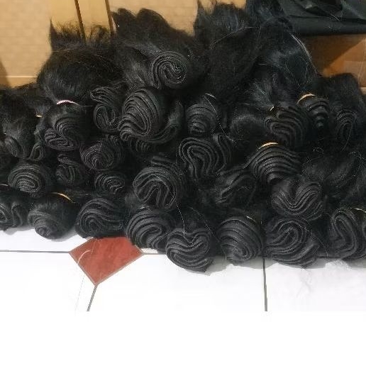 RAMBUT SINTETIS KILOAN WARNA HITAM/RAMBUT BARONGAN/RAMBUT GANONGAN