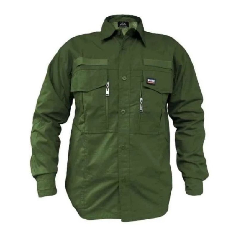 Kemeja Tactical W-TAC ORIGINAL Lengan Panjang / Baju Kemeja Kantor Tactical Lapangan Reskrim