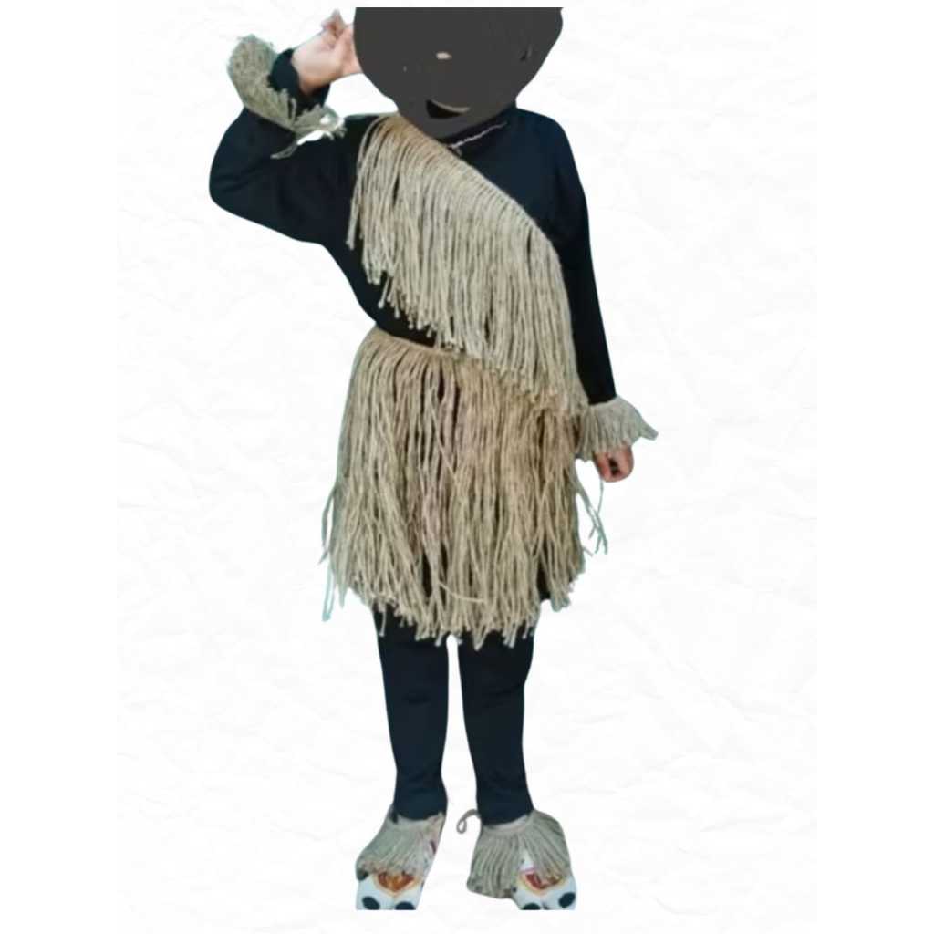 Rok rumbai goni anak ll baju adat papua