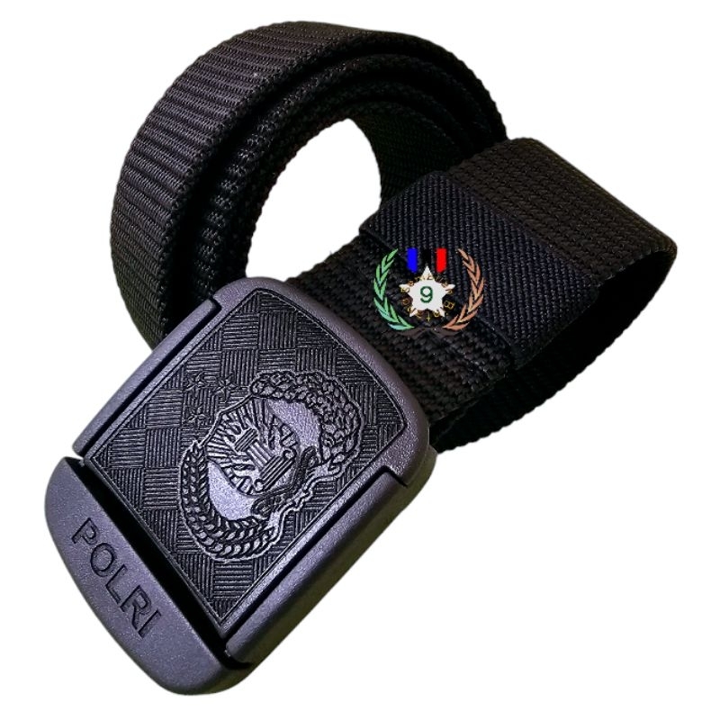 Sabuk Polri Timbul 3D Gesper Tactical