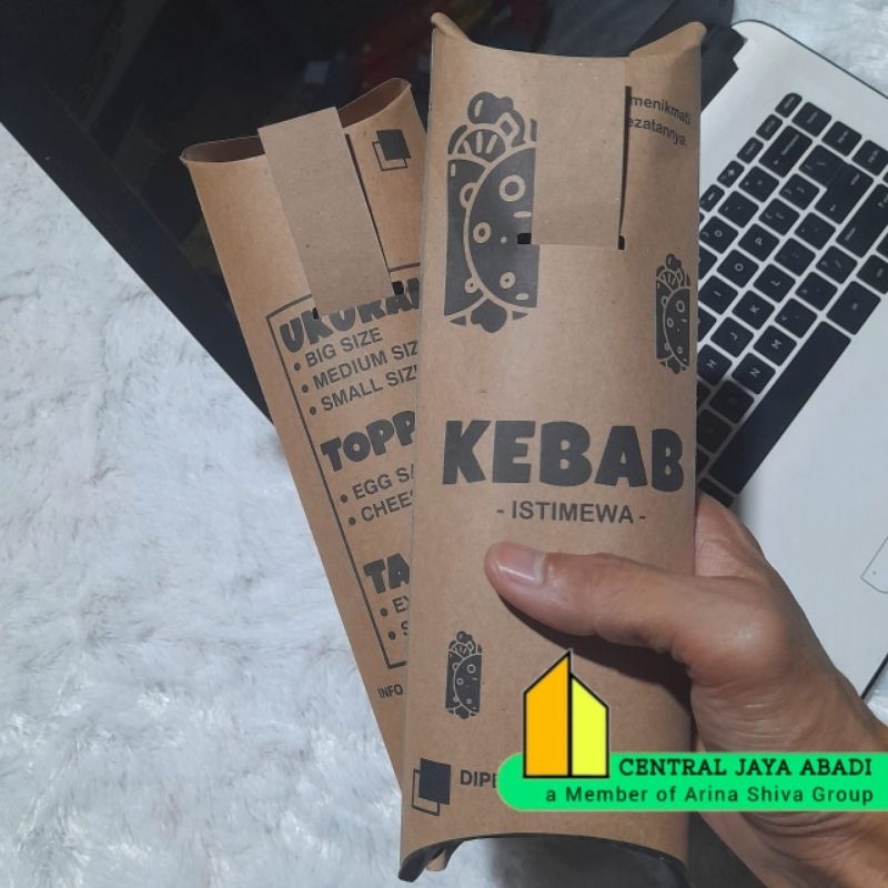 

KERTAS KEBAB TARIKAN BAHAN DUPLEK COKLAT UKURAN 25 × 10 CM HIGH QUALITY TEBAL PRODUK TERBARU | KOTAK KEBAB DUPLEK COKLAT KEKINIAN | DUS KEBAB VIRAL TIKTOK | KEMASAN KEBAB | BOX KEBAB 1 PCS MURAH | TOKO KEBAB OFFICIAL | CENTRAL JAYA ABADI | SHIVACORP 21439