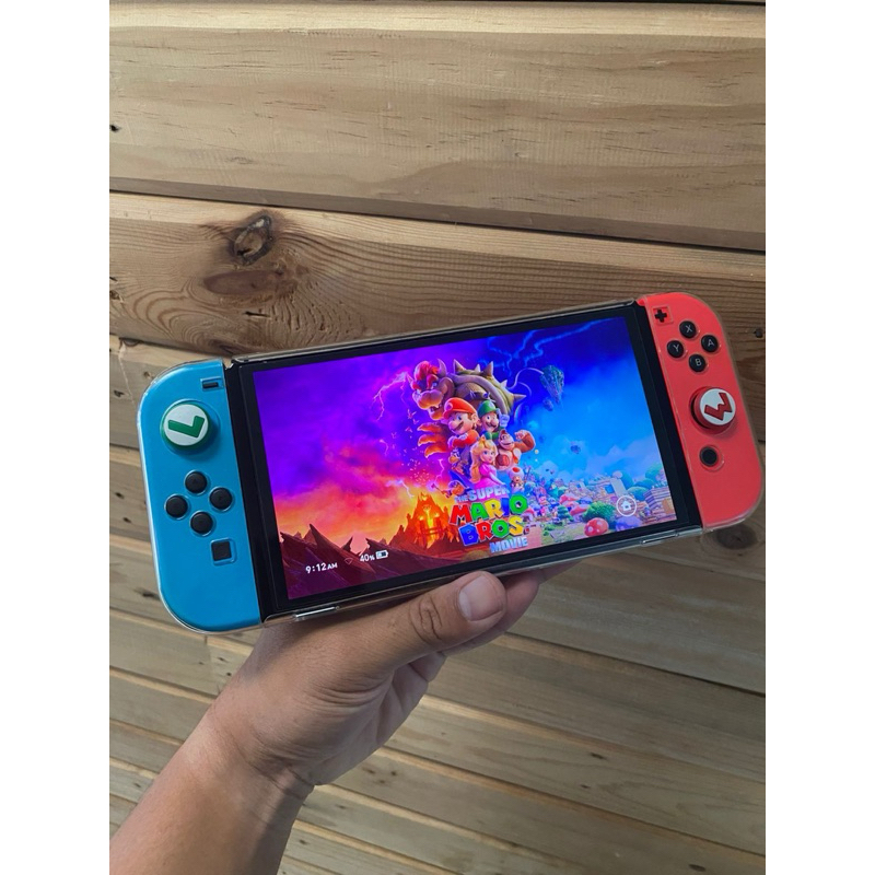 Nintendo switch oled neon 128 cfw pesanan
