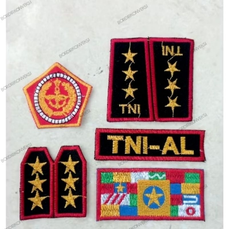 TNI AL anak | bordir atribut TNI AL untuk TK/paud