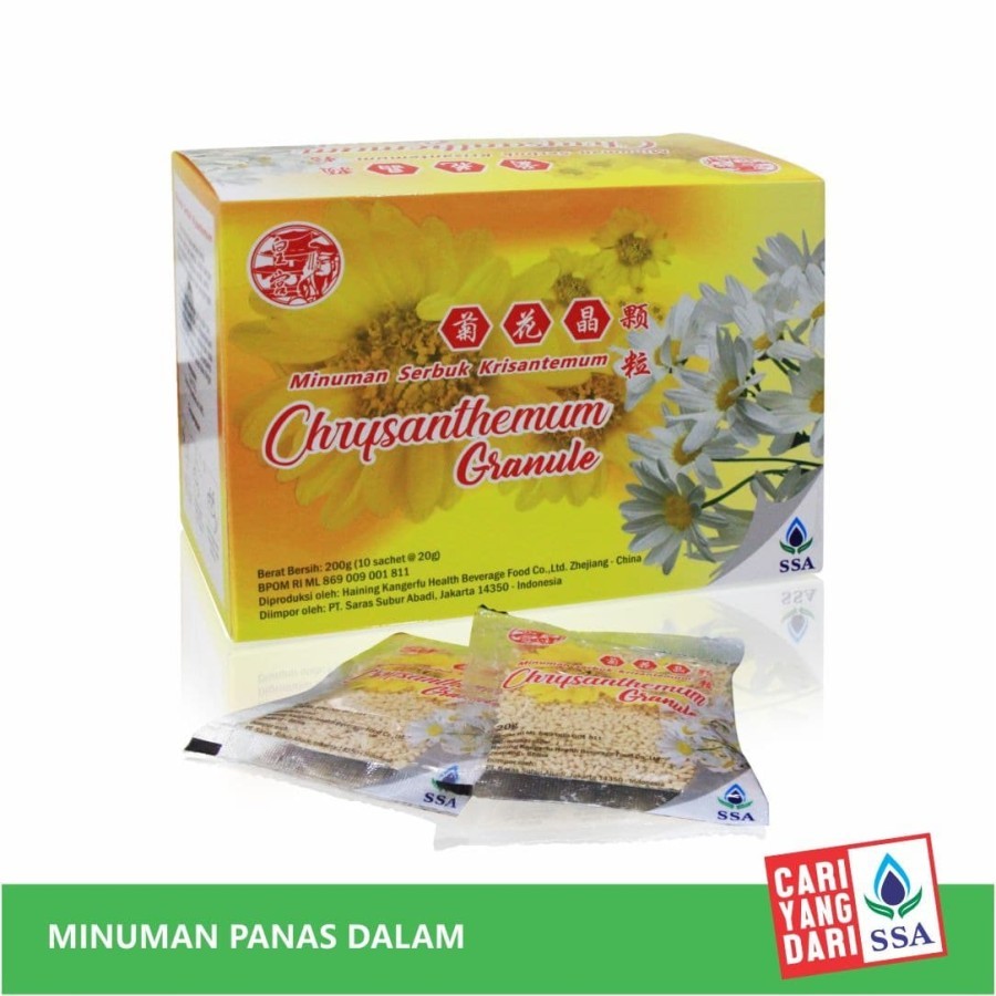 

CHRYSANTHEMUM GRANULE 20 GR ISI 10'S - MINUMAN SERBUK KRISANTEMUM