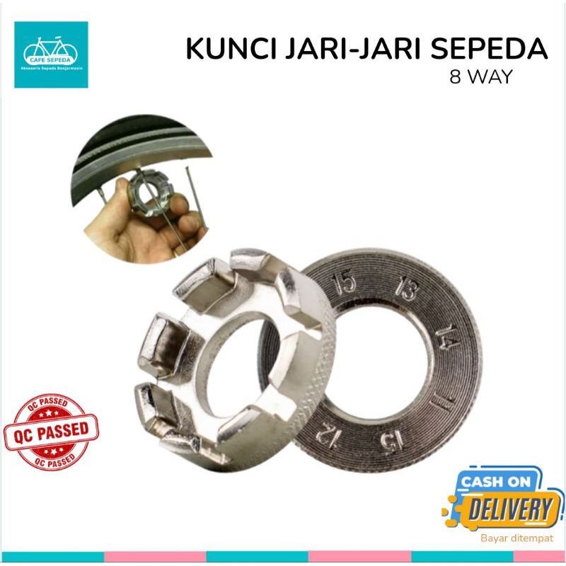 KUNCI JARI-JARI RUJI SEPEDA 6 UKURAN KUNCI