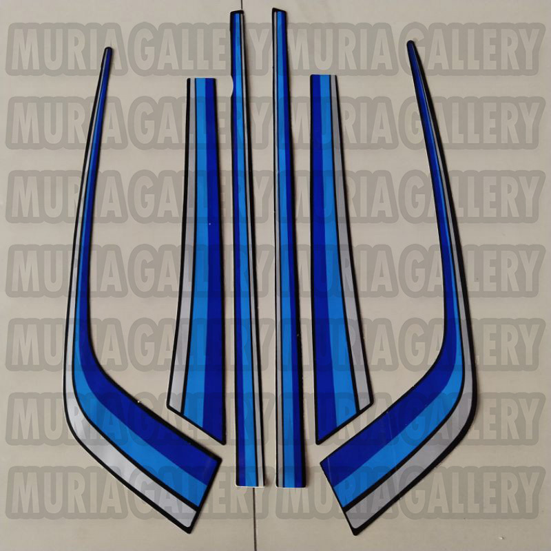 striping stiker li spolet body honda gl max gl 1991 1992 hitam biru standar berkualitas