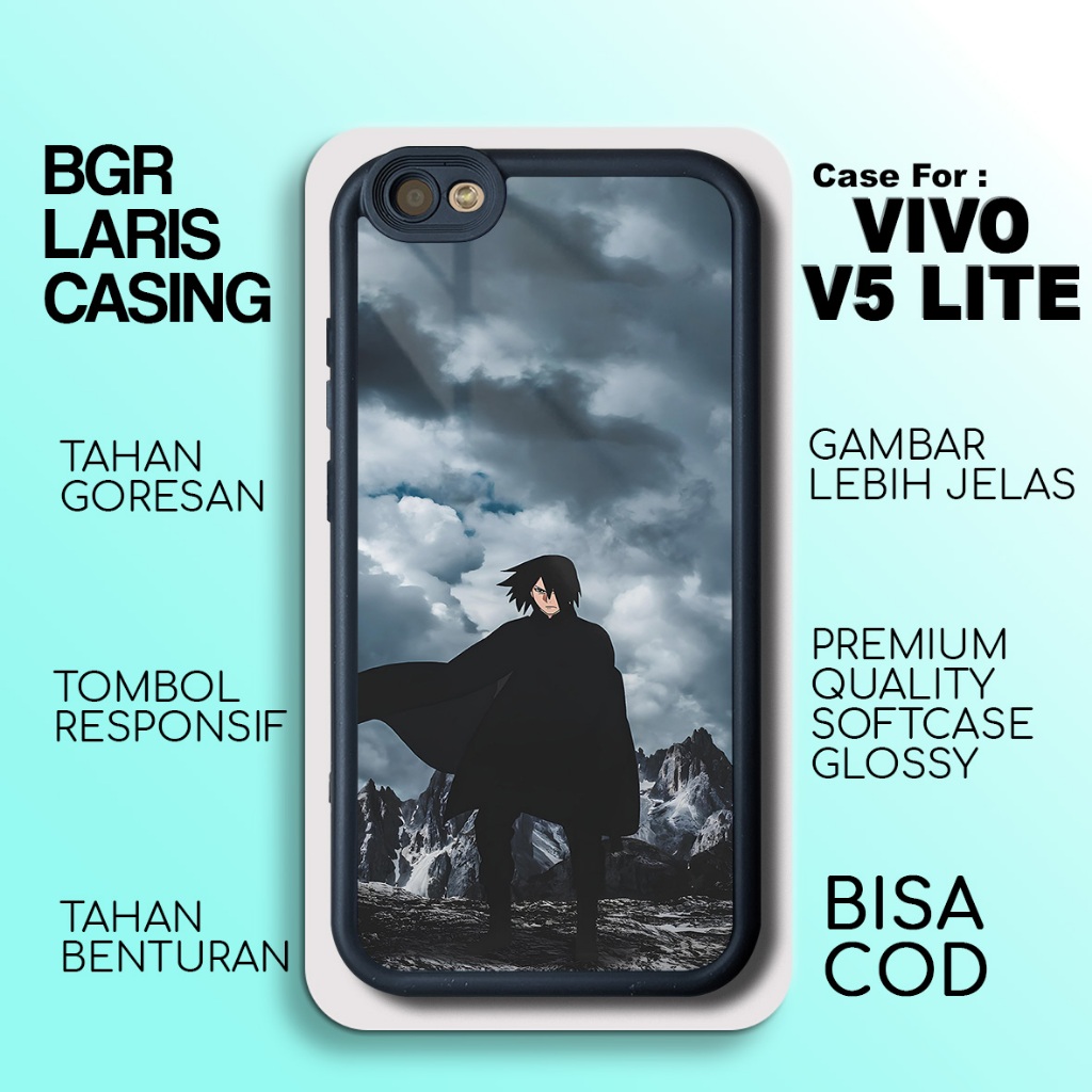 Casing Vivo V5 Lite Terbaru Sasuke Case Vivo V5 Lite Termurah Hardcase Softcase Glossy Terlaris