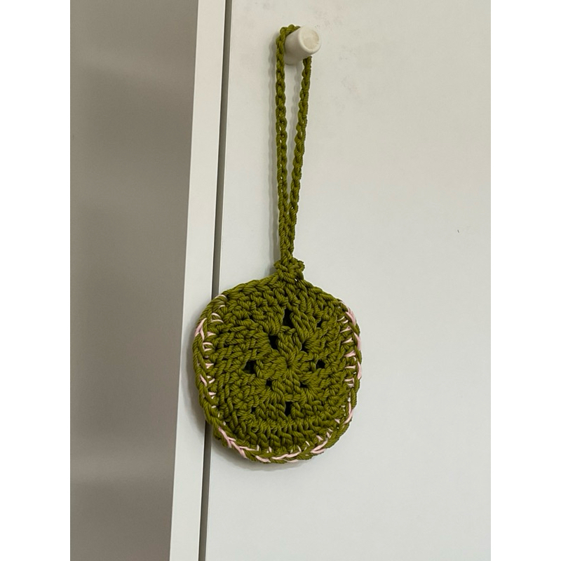 Granny Crochet Earphone Pouch | Kantong Earphone Rajut | Kantong Charger Rajut | Gantungan Tas Rajut