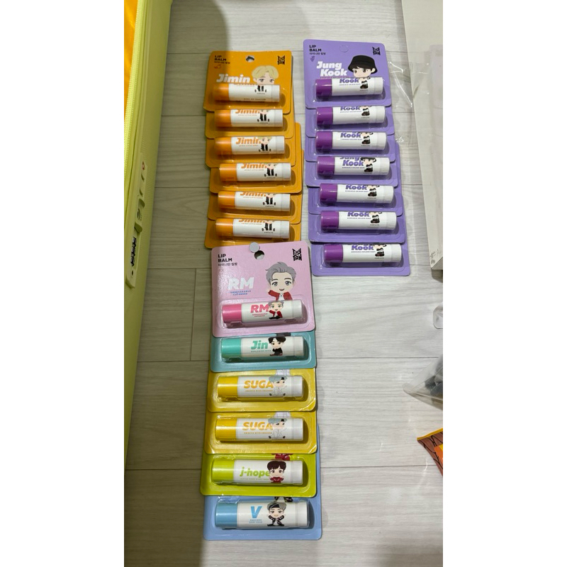 Lip Balm Tiny Tan BTS RM Jin Suga J-Hope Jimin Taehyung Jungkook