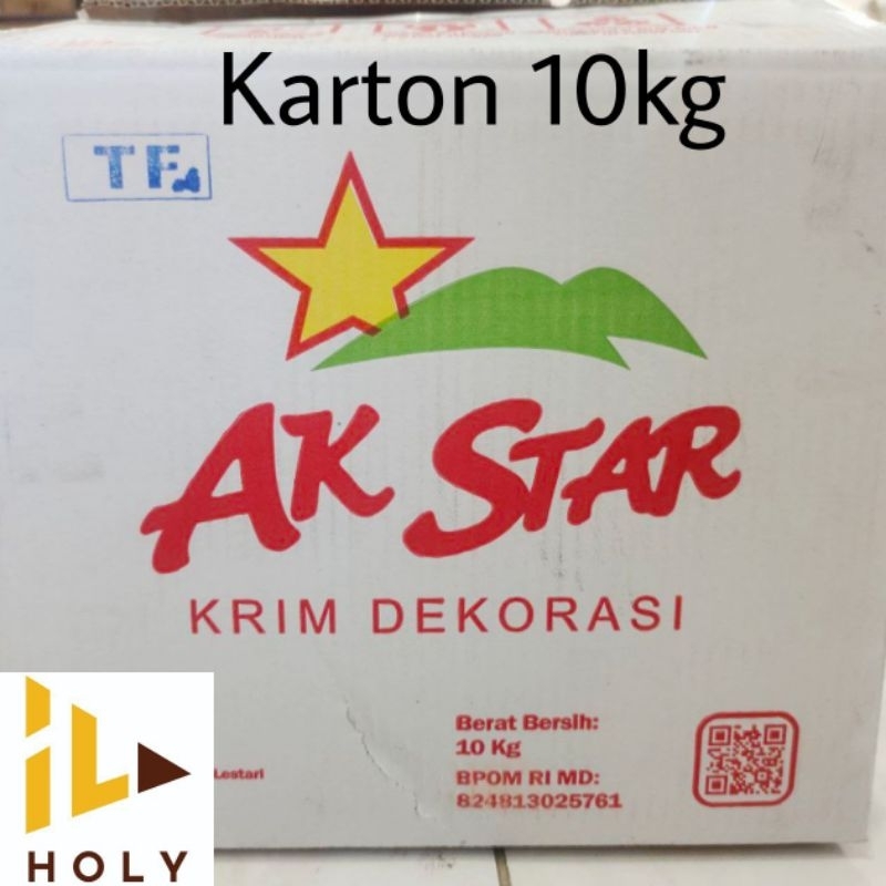 

AK Star Butter Cream KARTON (10KG) / Karton Butter Cream Tutti Frutti