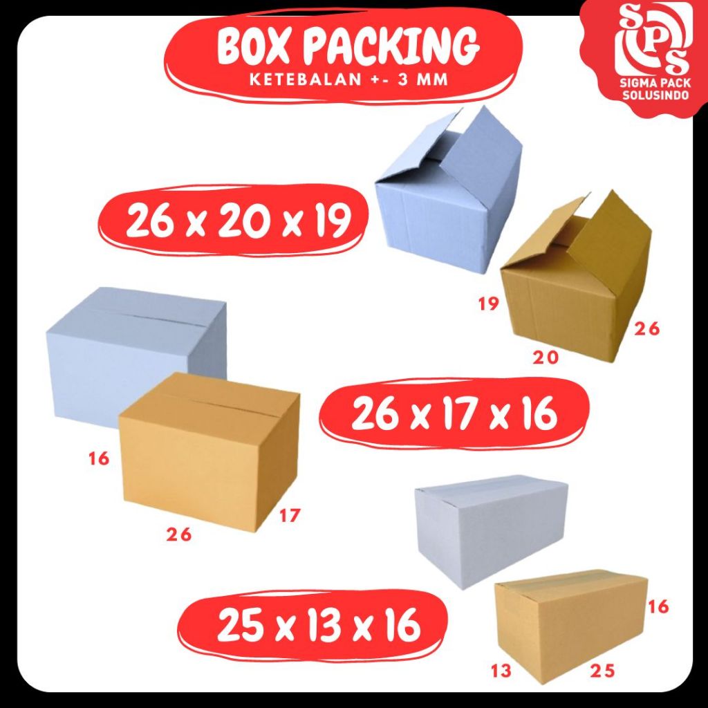 

Kardus 26x20x19 / 26x17x16 / 25x13x16 / 18x10x11 / 25x12x11 Packing Olshop Box A1 Dus Kotak Kemasan Box Aksesoris Souvenir Sparepart Madu Parfum Fix