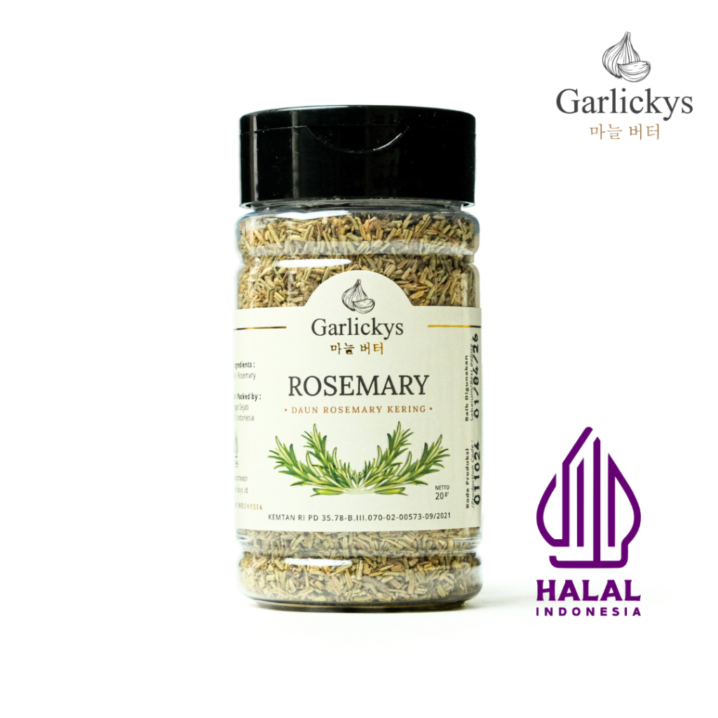 

GARLICKYS Bumbu Dapur Daun Rosemary Parsley Oregano Thyme Basil Italian Herbs Kering Dried Rosmary Rosemery