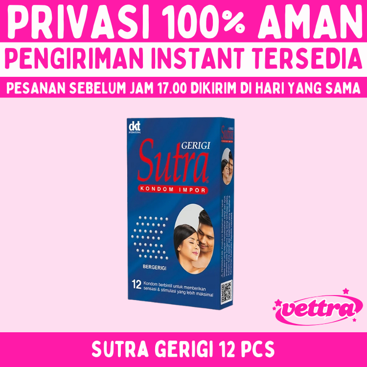 Kondom Sutra Gerigi isi 12 pcs - Kondom Sutra Biru - Kondom Bergerigi