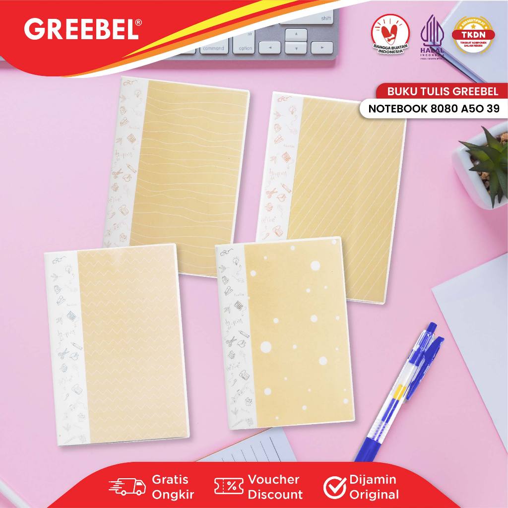 

GREEBEL NOTEBOOK 8080 A5O 39/Agenda/Planner Lucu unik/Buku Catatan Spiral Notebook 80 halaman