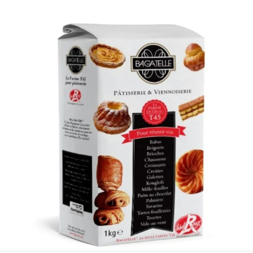 

BAGATELLE FRENCH FLOUR T45 (FOR PATISSERIE & VIENNOISERIE) 1KG / Tepung Pastry