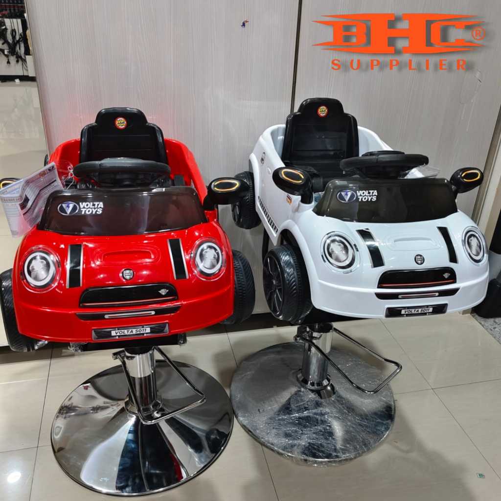 Kursi Anak Barber Hidrolik Import Pangkas Rambut Salon ModeL Mobilan Aki wz