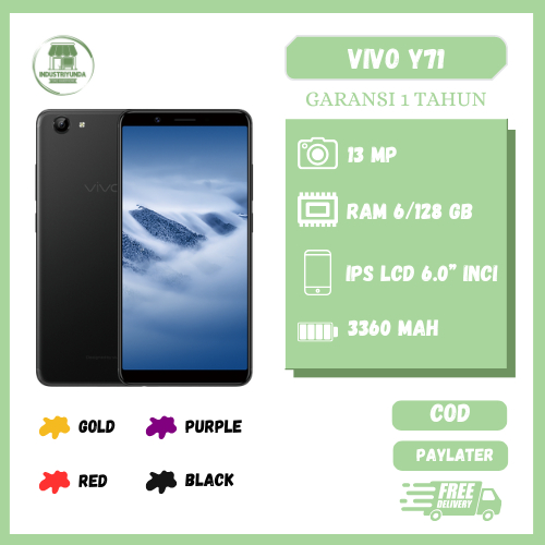 HP VIVO Y71 RAM 6/128 GB [GARANSI 12 BULAN]