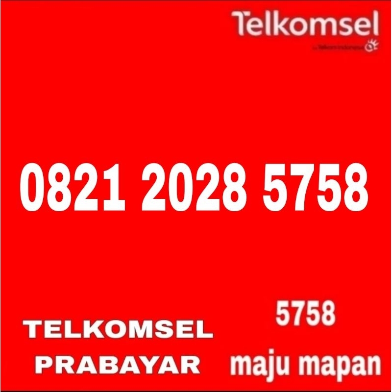 KARTU PERDANA NOMOR CANTIK NOMER CANTIK SIMPATI TELKOMSEL 4G LTE 5758