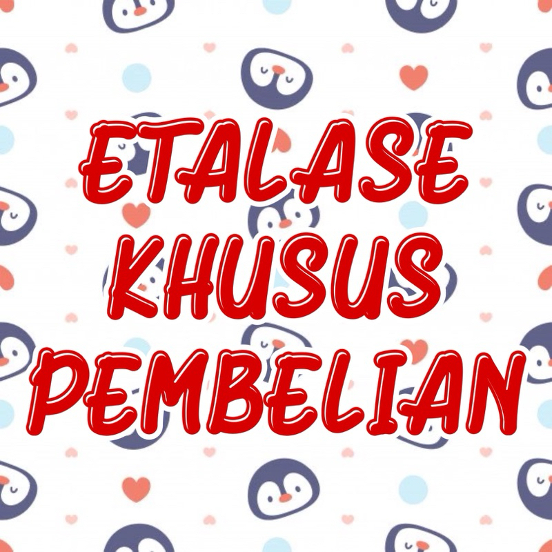 

etalase khusus pembelian