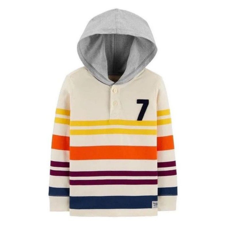Kaos Hoodie Lengan Panjang Anak Laki Laki Oshkosh