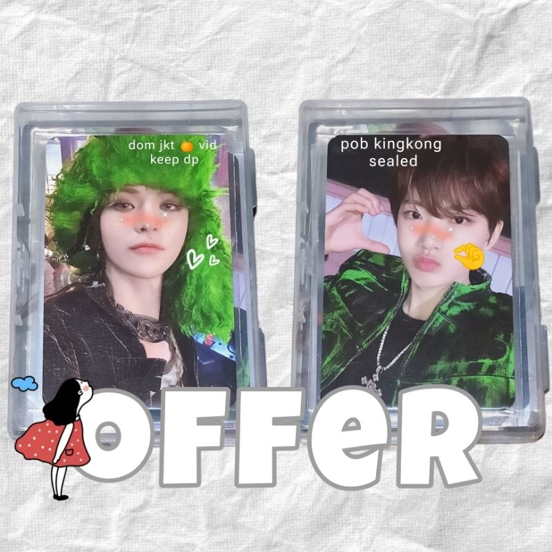 (ready Ina) pc photocard treasure official pob benefit MD kingkong junkyu yoshi sealed