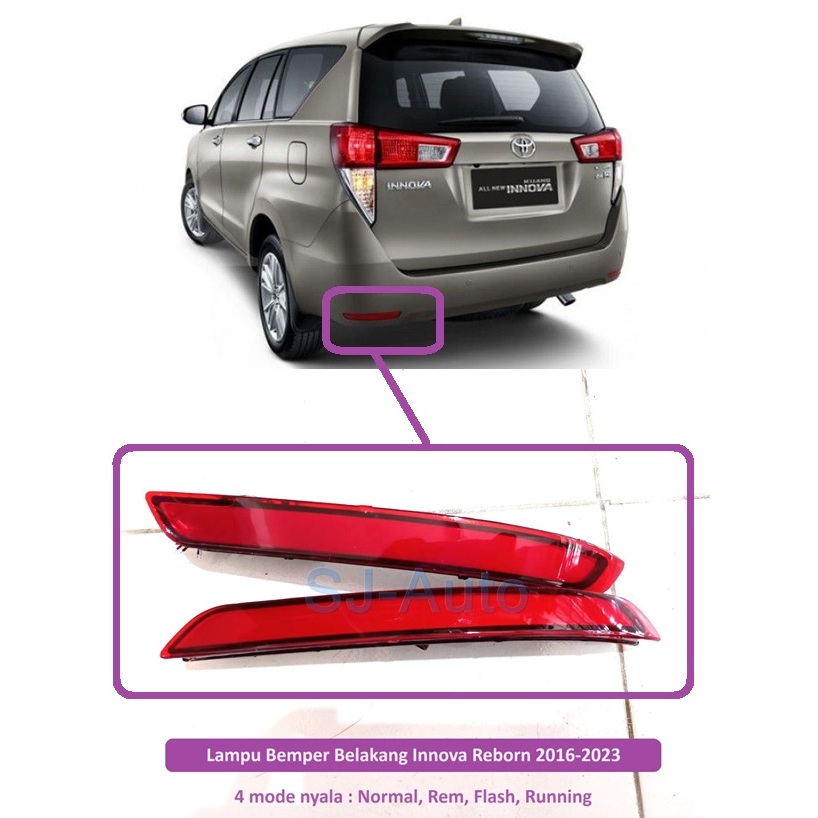 Lampu Bemper Belakang Innova Reborn mulai 2016 Lampu Bumper Belakang Innova Reborn