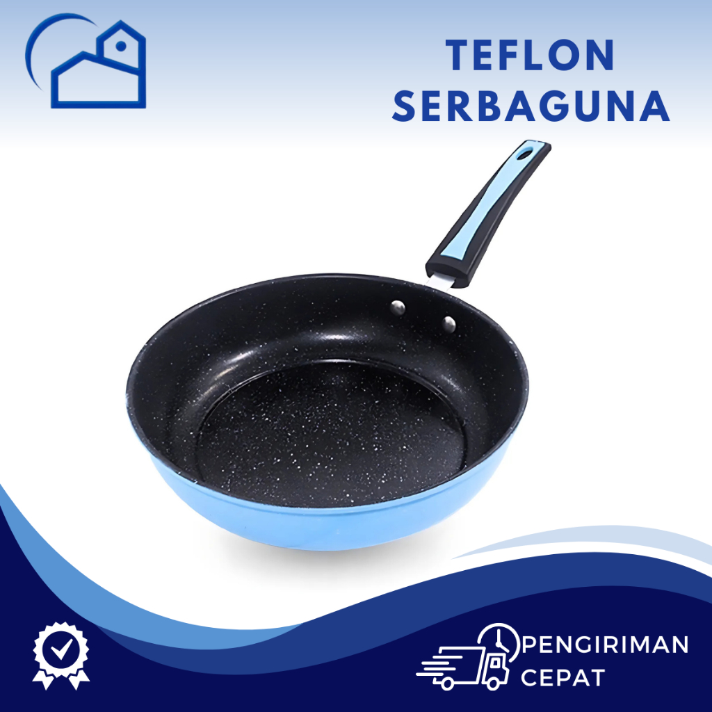 Wajan Teflon 22 Cm /Teflon Serbaguna / Teflon Anti Lengket 22 Cm Murah / Wajan Penggorengan 1522