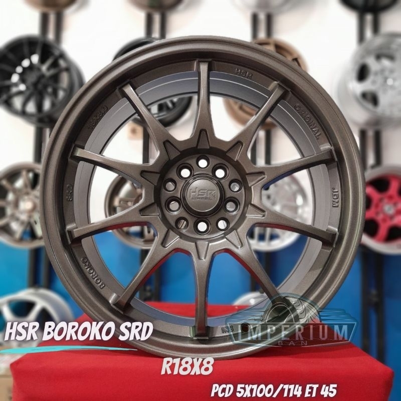 Velg Mobil Sporty Hsr Original Boroko Srd Ring 18 Double Pcd Sienta Allnew Xenia Innova Terios Accor