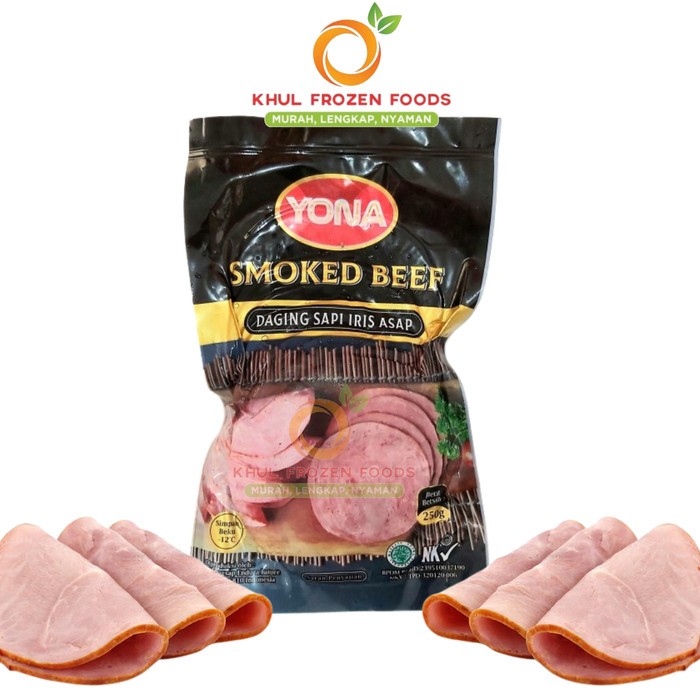 

Yona Smoked Beef 250Gr/ YONA/ smoke beef/ daging asap tipis/ Isian gorengan