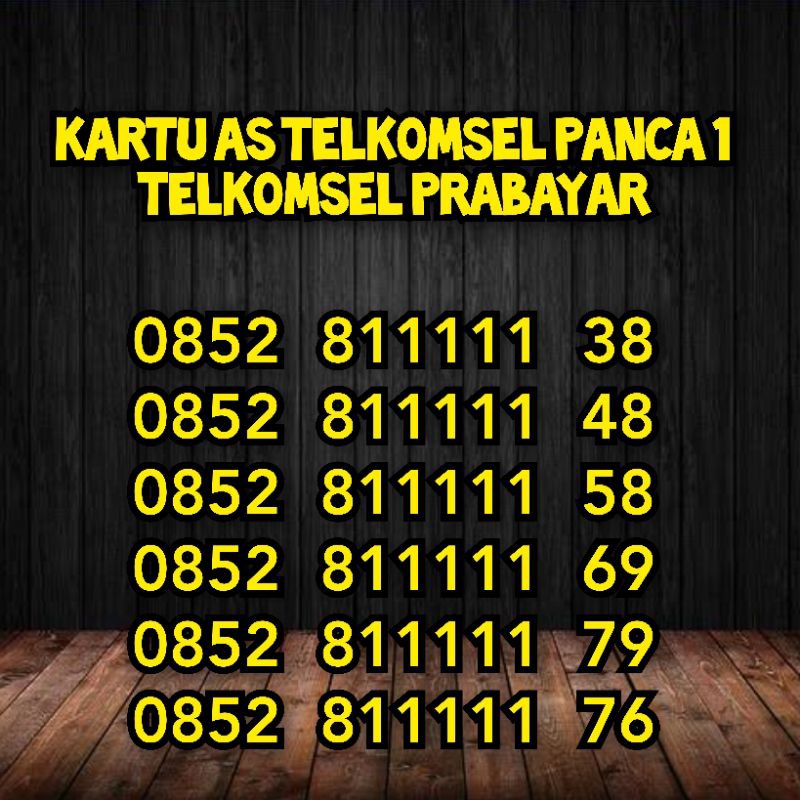Nomor Cantik Kartu As Dari Telkomsel Panca