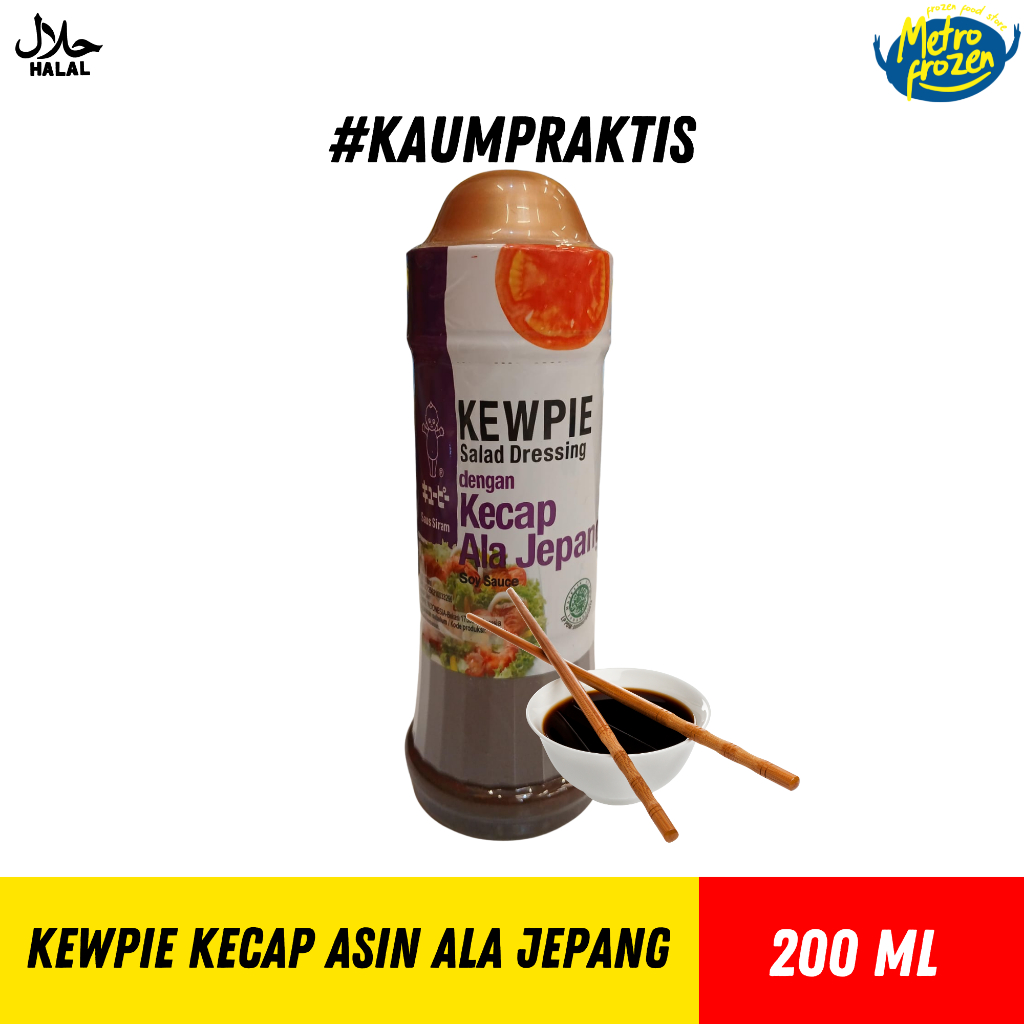 

KEWPIE Kecap Asin Ala Jepang/Soy Sauce 200gr