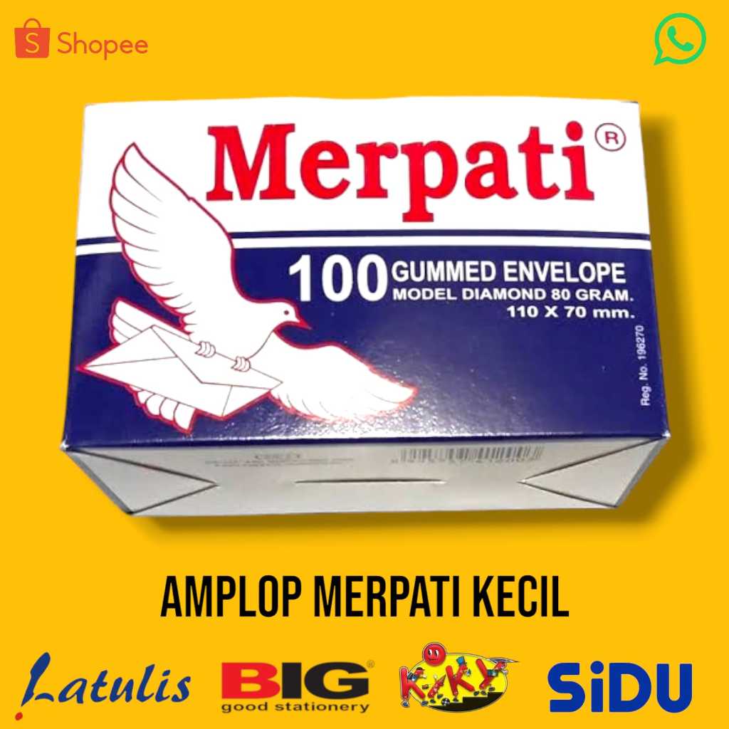 

Amplop Merpati Kecil 110 x 70 80g