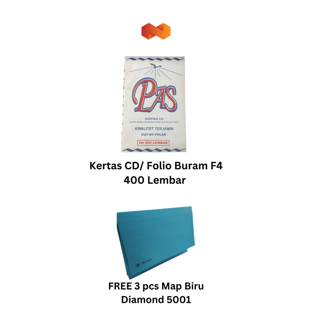 

Bundling Kertas Buram Folio F4 dan Map Diamond 5001