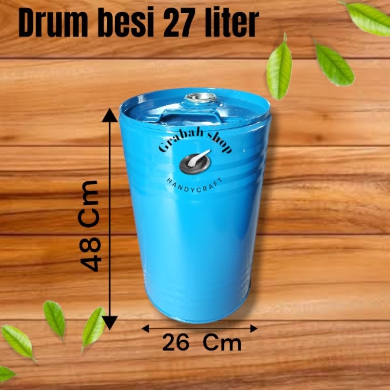 TONG JERIGEN BENSIN BESI  27 LITER