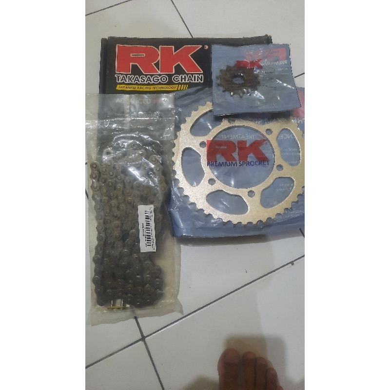 gear set RK Takasago kawasaki ninja 250 karbu