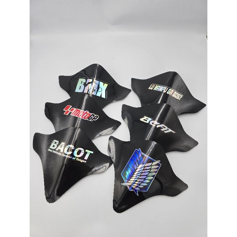 Visor Sepeda BMX Plus Stiker Hologram - Visor Sepeda Anti Pecah - Bisa Buat Motor Juga