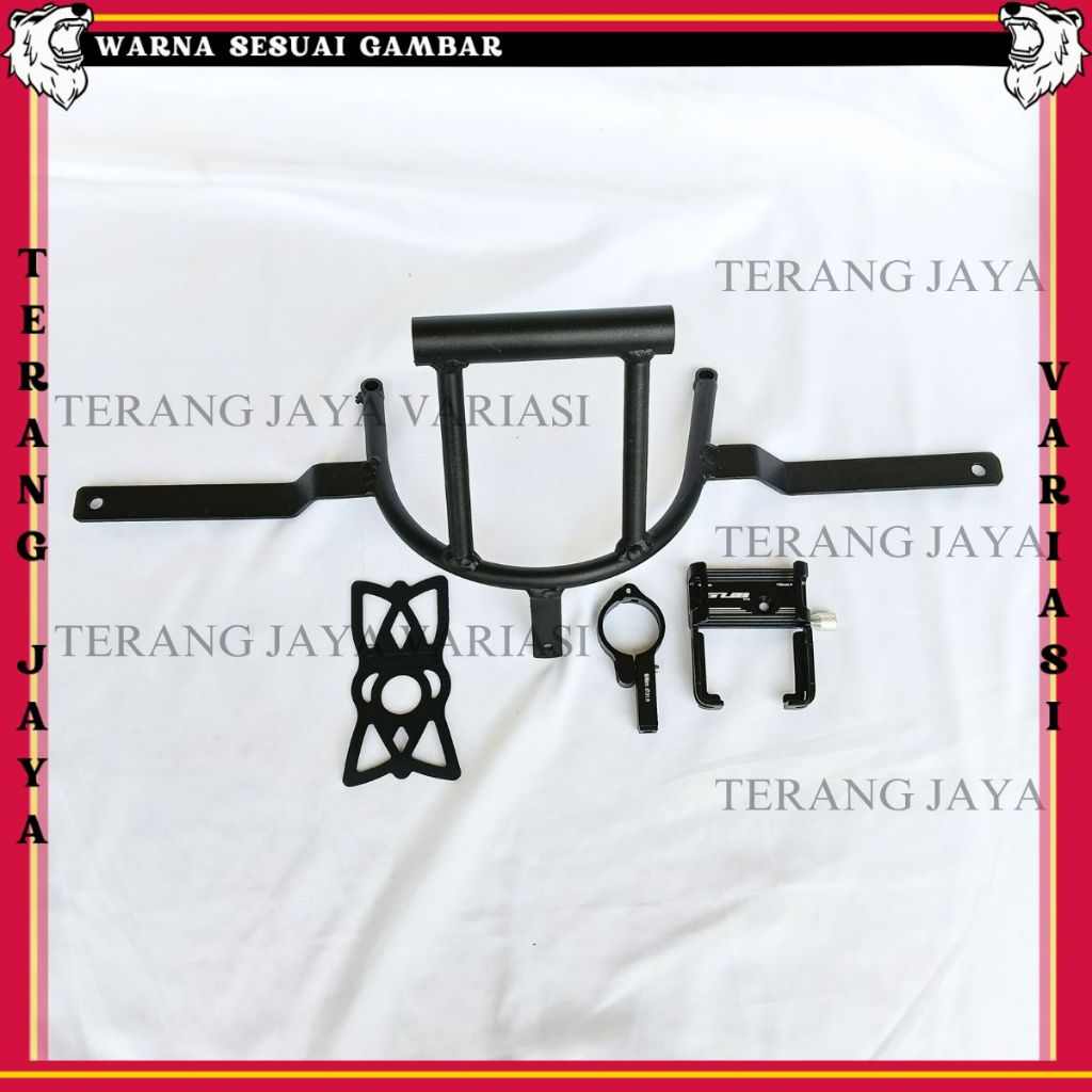PAKET HOLDER GPS HP YAMAHA NMAX NEW PHONE HOLDER ALUMUNIUM STANG MOTOR BRAKET BRACKET BREKET HOLDER 