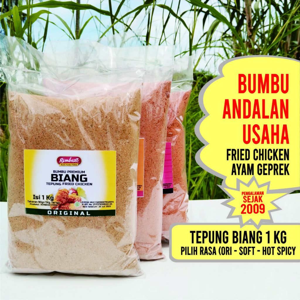 

Biang tepung fried chicken 1kg (Pilih rasa) Premium quality andalan usaha ayam KFC geprek crispy
