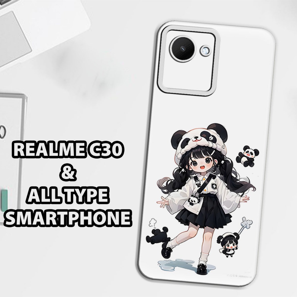 (GC22) Softcase karet Hp REALME C30 | Case Motif Gambar Chibi| Case REALME C30 Silikon Tpu Pro Camer