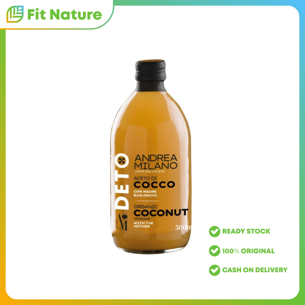 

ANDREA MILANO Organic Coconut Vinegar Unfiltered 500ml - Cuka Kelapa