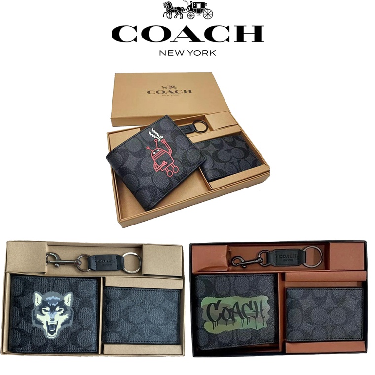 KODE F25G F11945 F31522 F37333 Coach Dompet Pria Coach Dompet Kartu Original 1 Coach Dompet Kecil Li