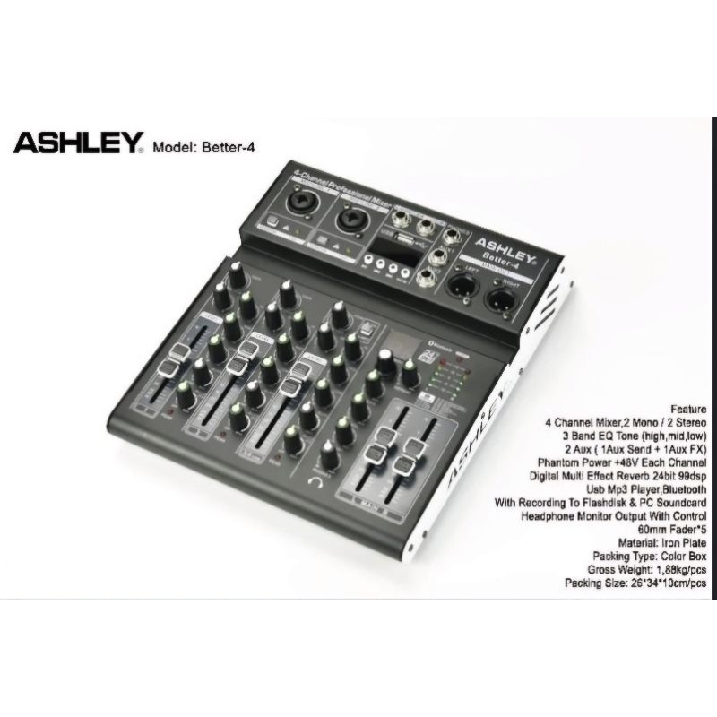 mixer audio ASHLEY BETTER4 ORIGINAL