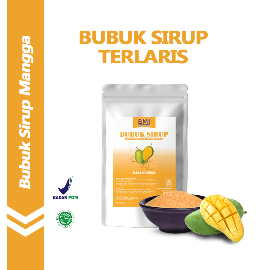 

Bubuk Sirup Premium Powder Rasa Mango / Mangga 50 Gr Syrup Powder Aneka Rasa Serbuk Minuman Sirup Powder Drink 50 Gr