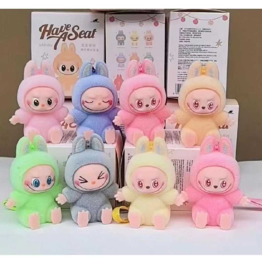 GENERASI KCL The monster labubu Have a seat labubu duduk blind box boneka labubu KW surprise egg