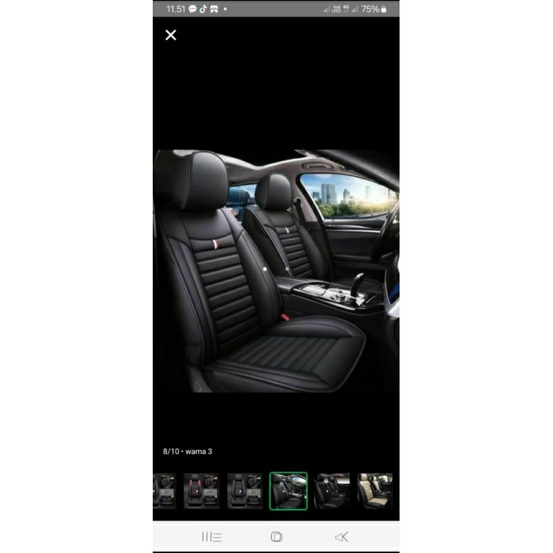 sarung jok mobil avanza 2005-2006 full 3baris bahan full busa lapis